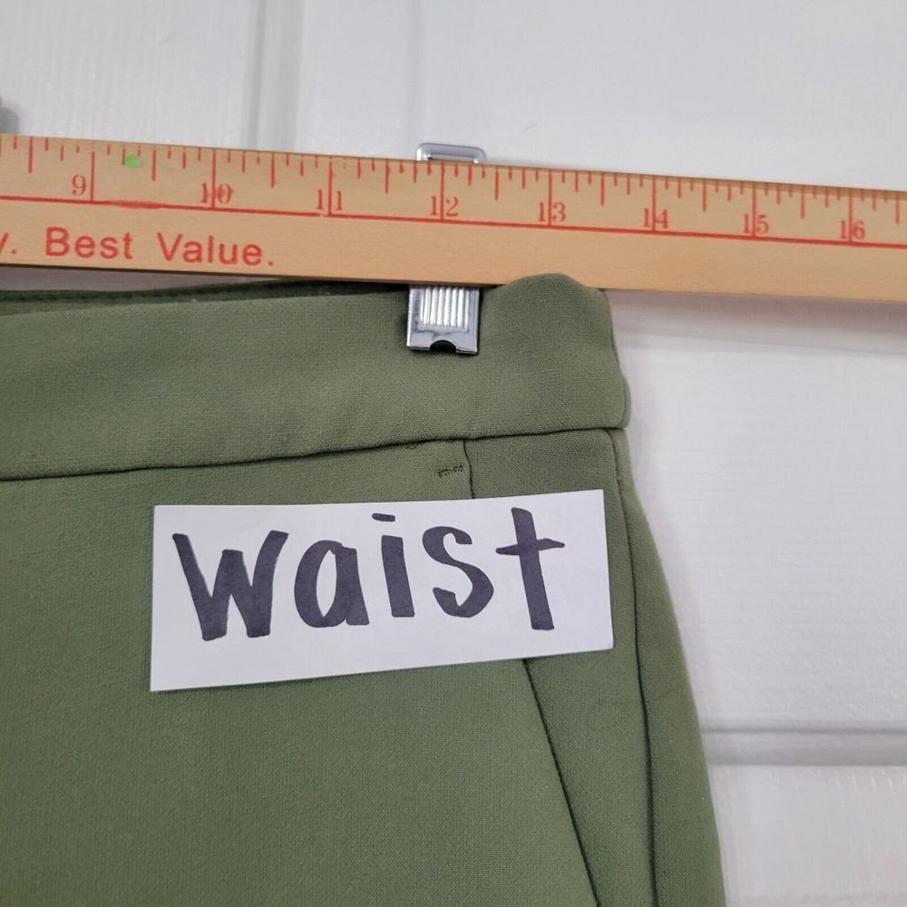 J. Crew Kate Straight-Leg Pant in Four-Season Stretch Size 0 Green - Picture 7 of 8